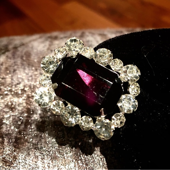 Cocktail Ring - Deep Claret - Picture 1 of 5